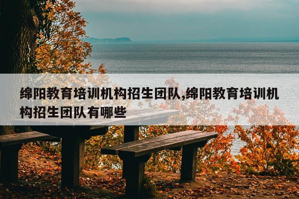 绵阳教育培训机构招生团队,绵阳教育培训机构招生团队有哪些
