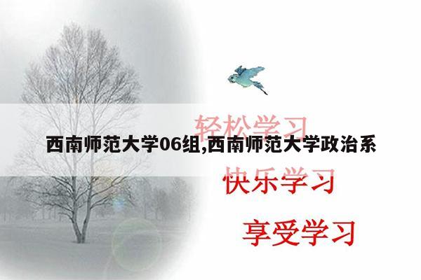 西南师范大学06组,西南师范大学政治系